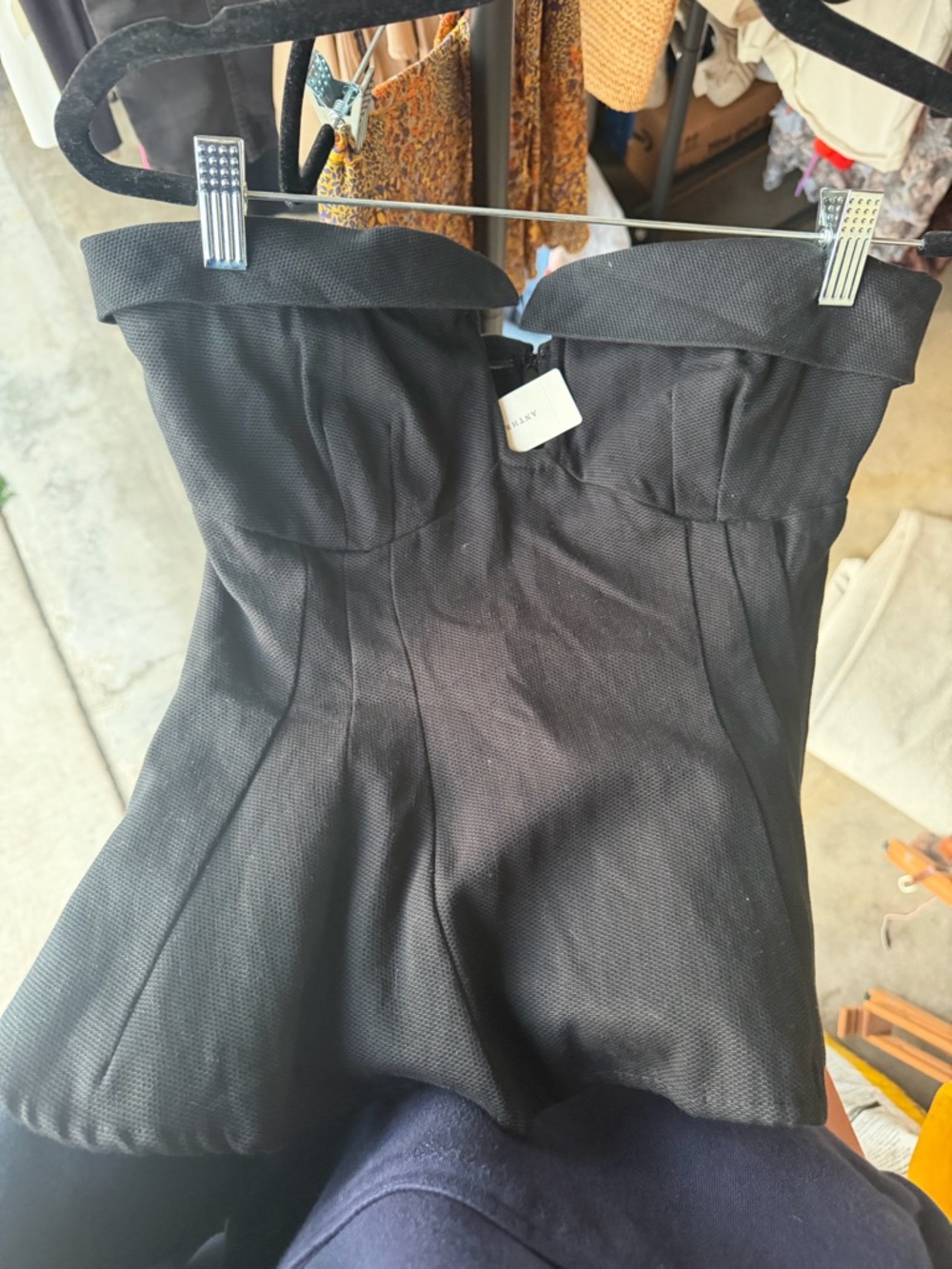 Anthropology Maeve Strapless Plunge Top - Picture 5 of 7